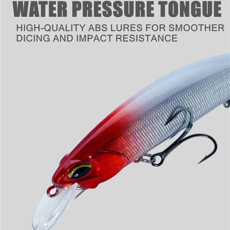 GREENSPIDER-Señuelos de Pesca flotantes, cebos duros de alta calidad, Wobblers de buena acción, hundimiento lento, 120mm, 20g - imagen 5