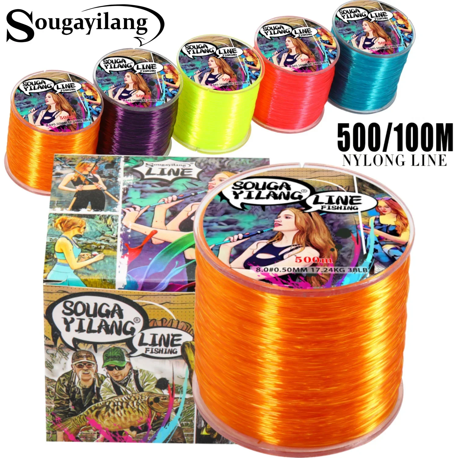 Sedal monofilamento Sougayilang de nailon para mar y agua dulce - imagen 3