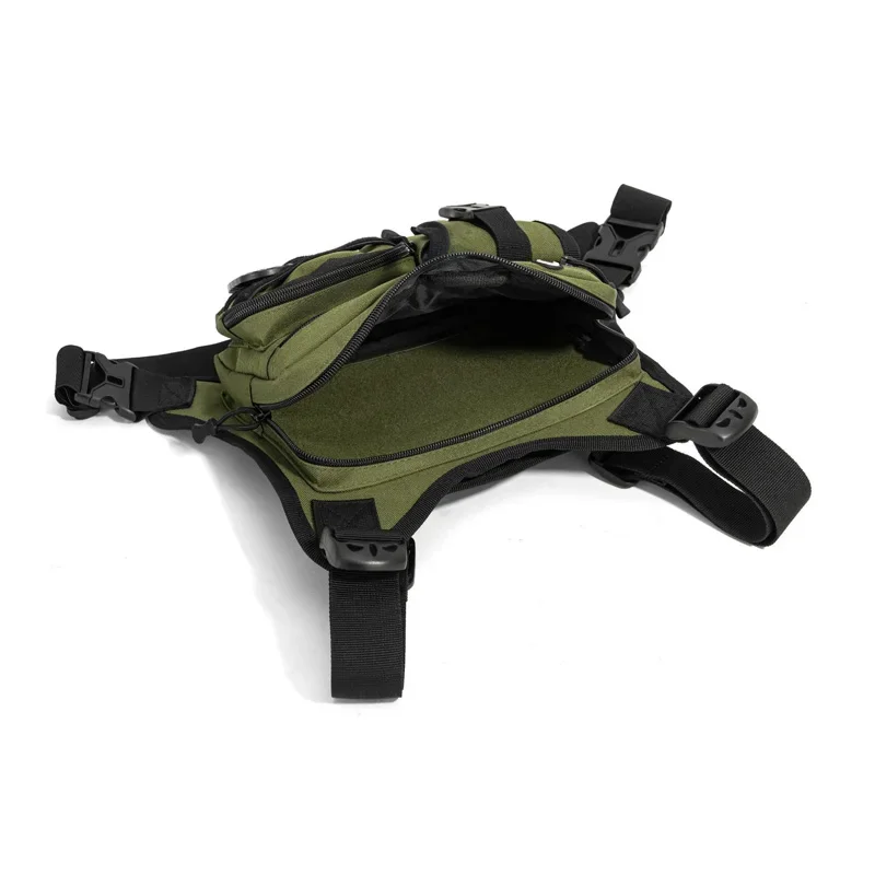 Chaleco táctico MOLLE nailon para pesca – Arnés y bolsa pecho - imagen 5