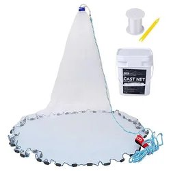 Goture red de lanzar malla fina para cebo en agua salada