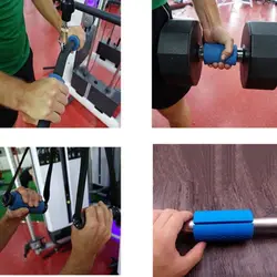 Barra de levantamiento de pesas, agarre para aumentar la fricción, agarre de silicona grueso para mancuernas, equipo de Fitness antideslizante portátil