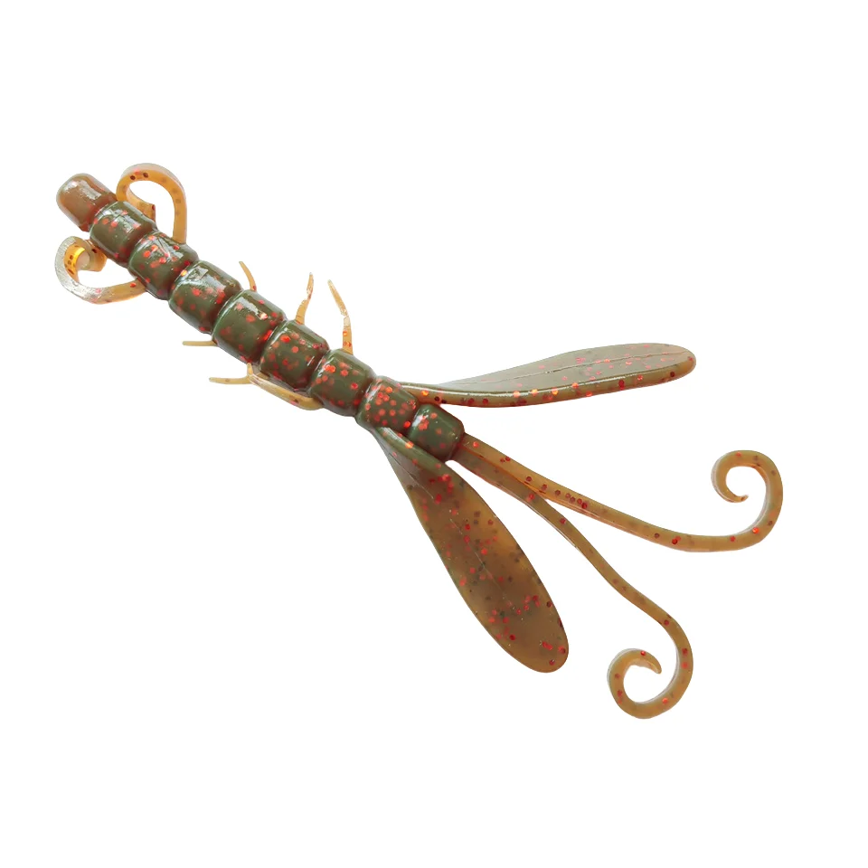 MUKUN-SEÑUELOS DE pesca de 6 piezas, cebos de silicona suave, 11cm/6,3g, aparejos de pesca - imagen 5