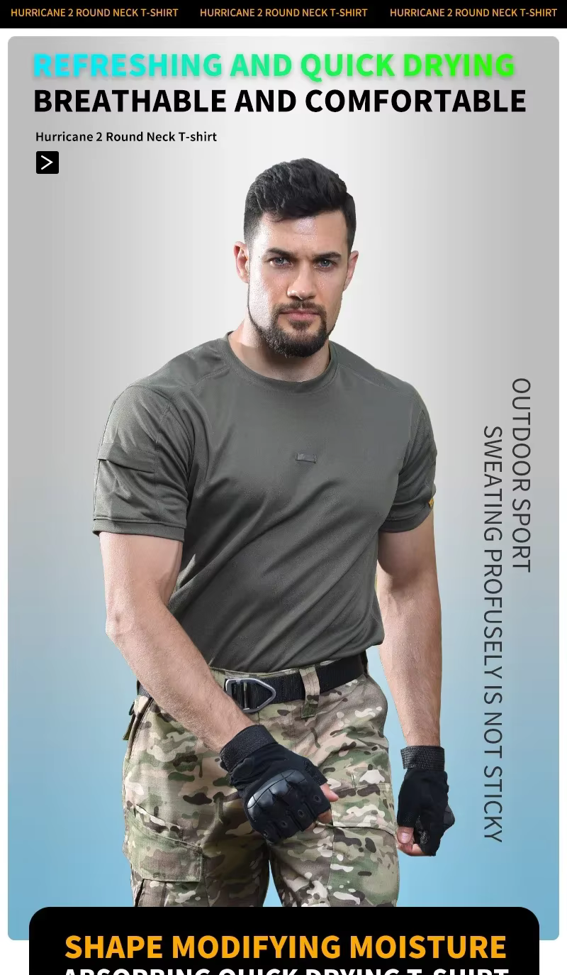 Camiseta elástica para actividades outdoor