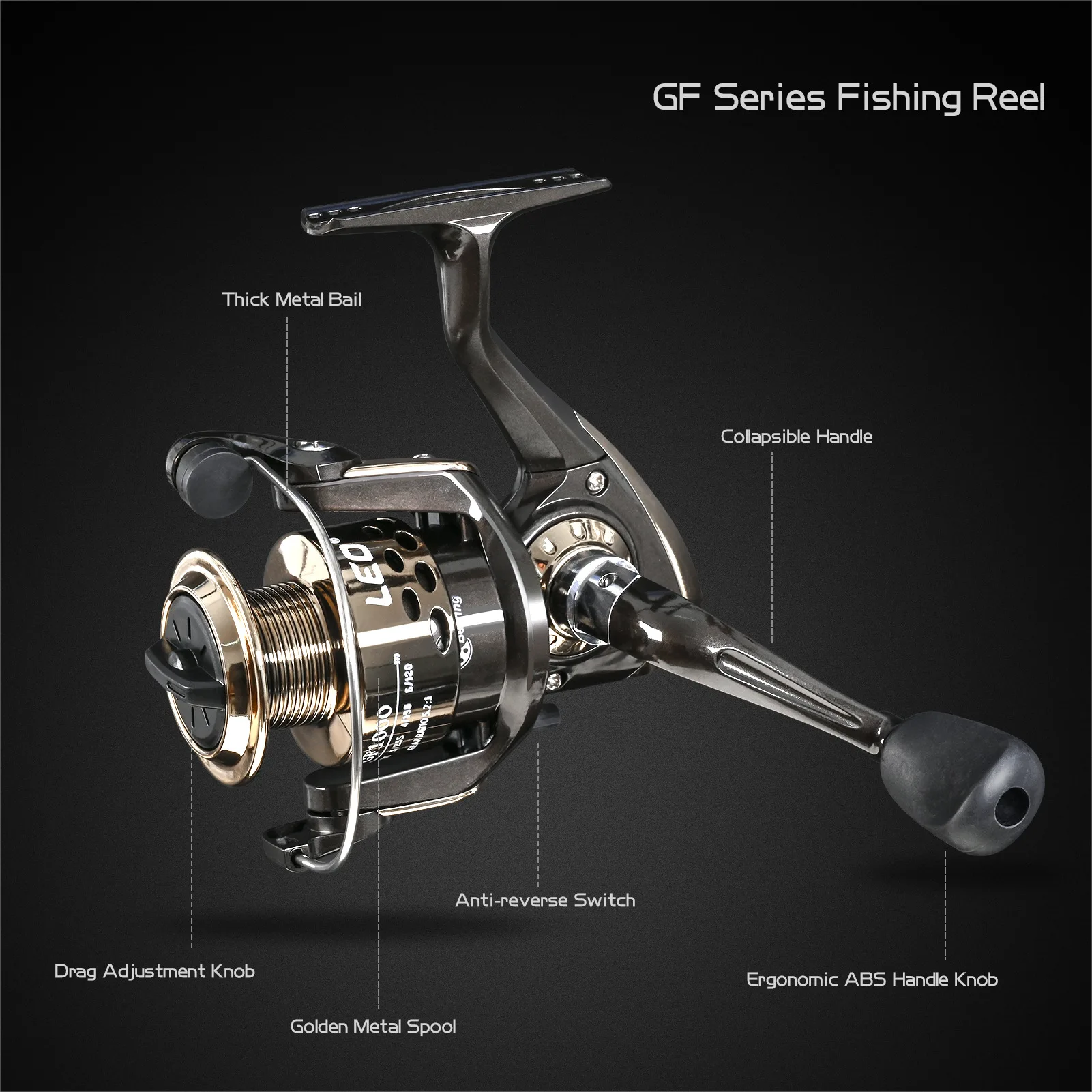 Rueda giratoria con múltiples engranajes Lu Ya, rueda de pesca en el mar, pesca oscilante al aire libre, adecuada para todas las áreas marinas - imagen 2