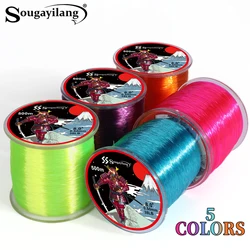 Sougayilang-sedal de pesca de nailon monofilamento Premium, 500m, 0,14-0,5mm, fundición suave para agua dulce y salada, absorción de agua cero