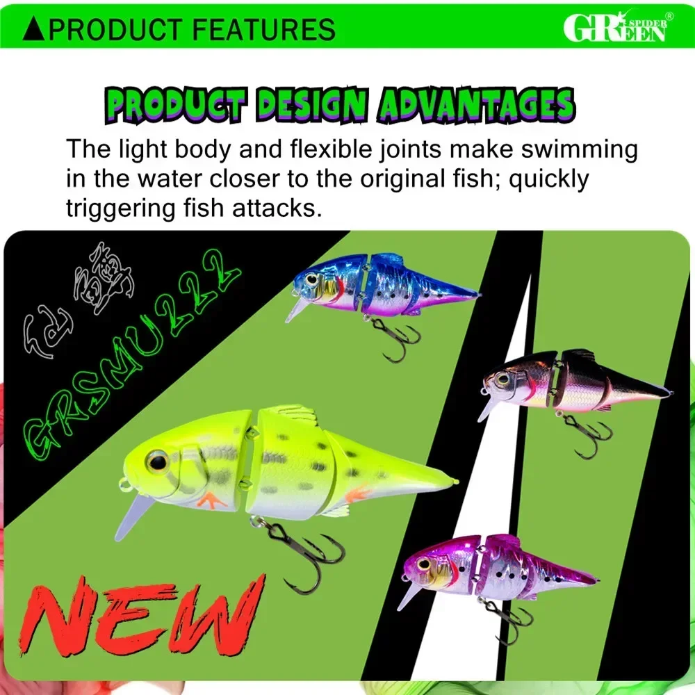 Señuelo articulado Swimbait flotante para Lucio - imagen 2