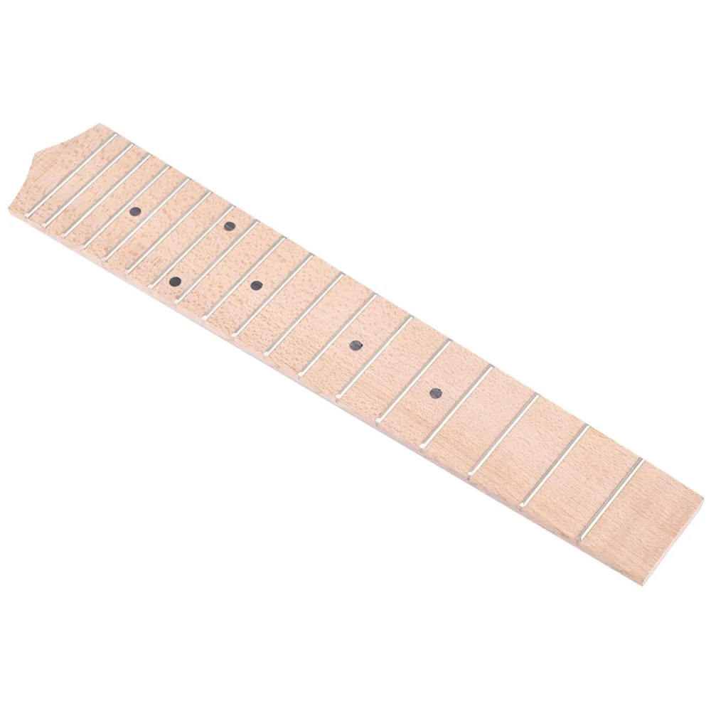 Diapasón ukelele arce puntos negros trastes cromados - imagen 2