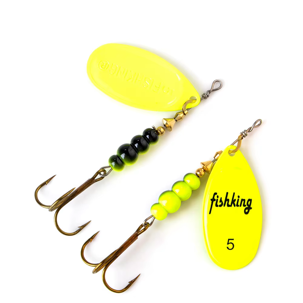 Señuelo Giratorio NGB Metal Spinner – Anzuelos Triples para Lucio - imagen 5