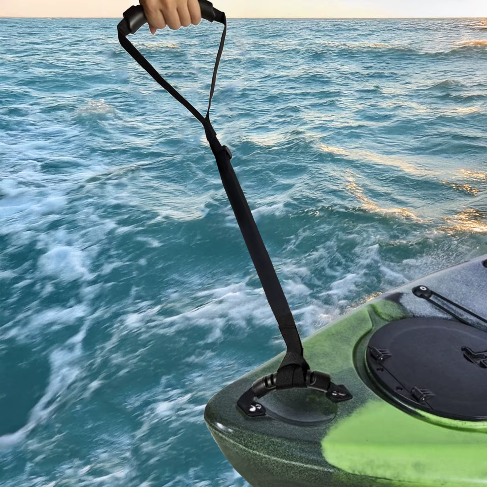 Correa de remolque ajustable para kayak con mango acolchado - imagen 5