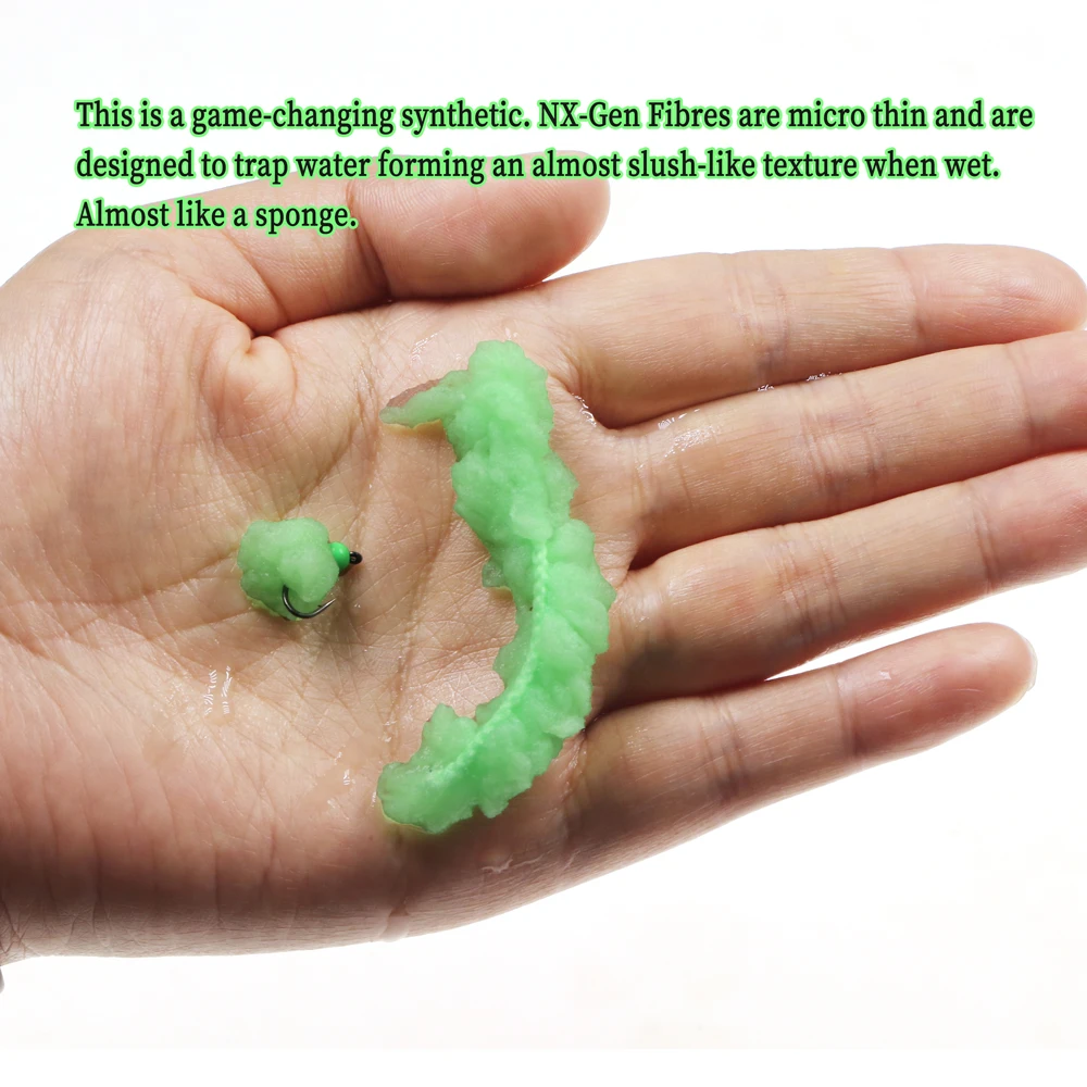 WIFREO-Hilo de fibra de chenilla sintética para moscas de huevo, Señuelos de Pesca de trucha, 10 colores - imagen 5