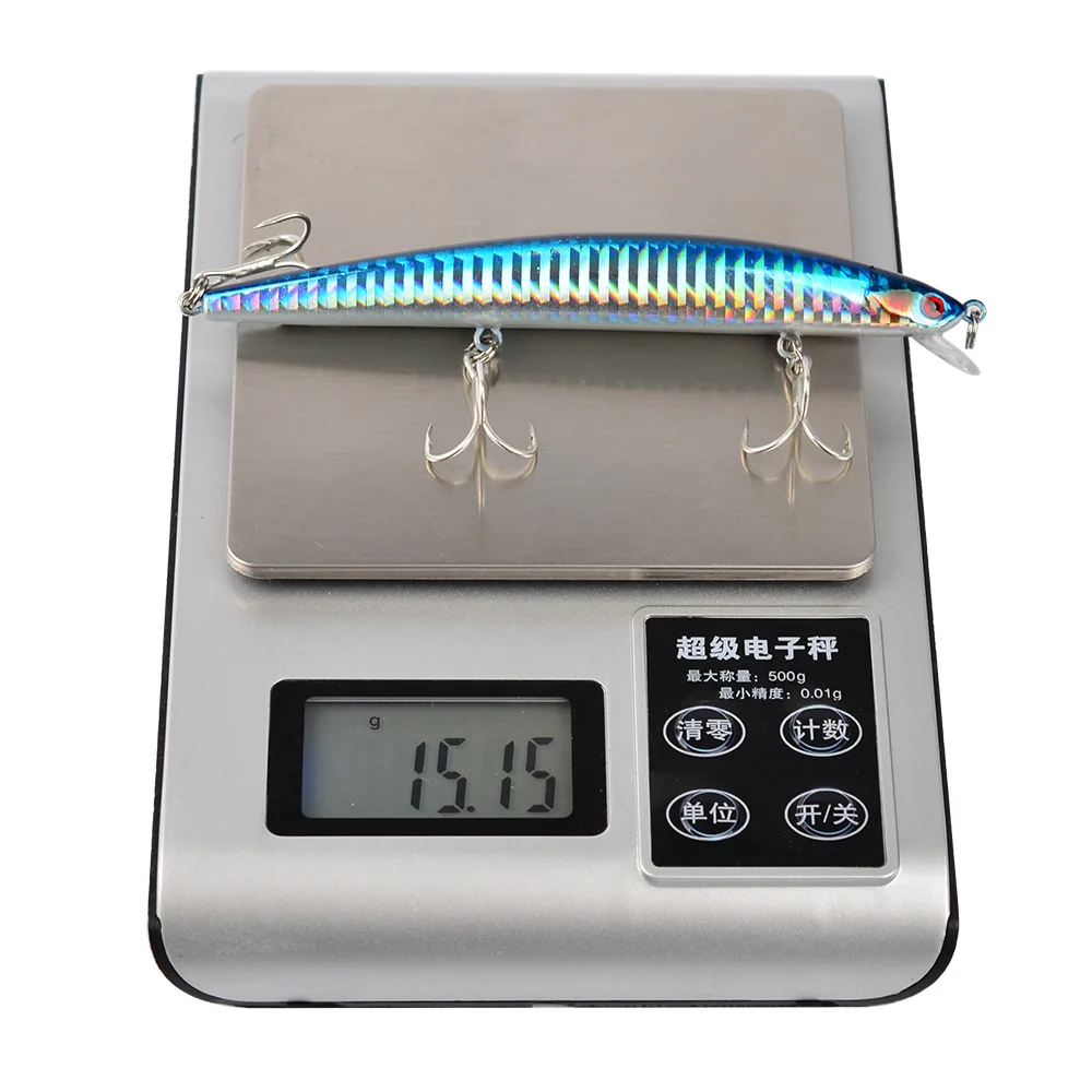 Señuelo de pesca Wobbler realista, 1 piezas, ojos 3D, 12,5 cm/13,5g, cebo duro Artificial, aparejos de pesca flotantes con gancho 6 # BKB - imagen 4