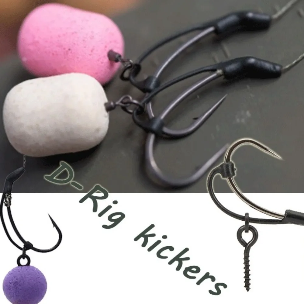 2025 Boilies emergentes mangas de anzuelo de pesca de carpa accesorios de alineador de línea mangas de gancho conectar Anti enredo pesca de carpa lista D-rig - imagen 3