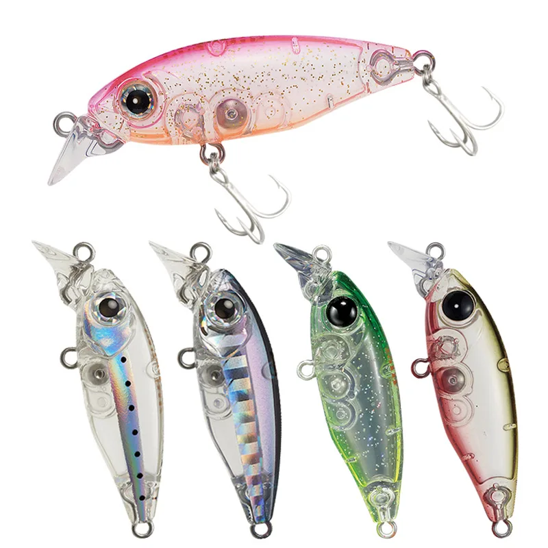 Mini pececillo suspendido, 45mm, 4g, Jerkbait flotante Wobbler, señuelo de pesca magnético de fundición larga, cebo Artificial duro, aparejos de Lucio Aspius - imagen 2