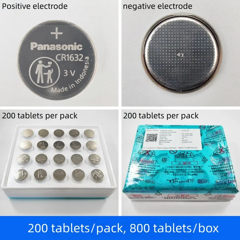 Batería Litio Panasonic CR1632 3V para Control Remoto y Reloj - imagen 3