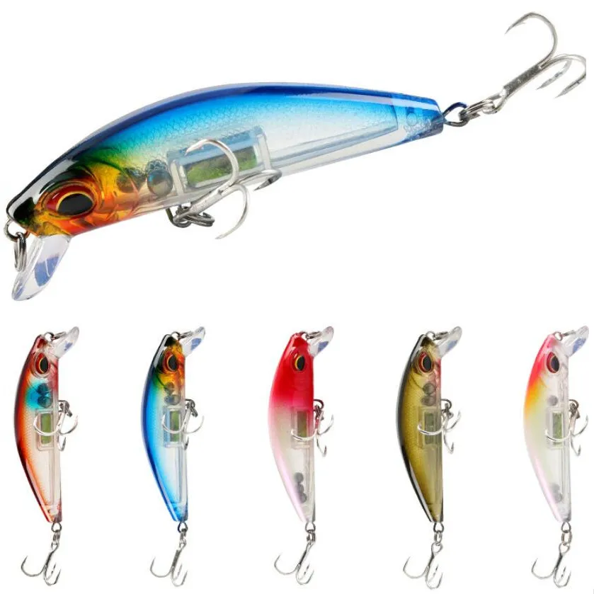 Señuelo de pesca Minnow, Wobblers, ojos 3D que se hunden, cebo Artificial duro, Lucio, curricán, carpa, aparejos de pesca, 7cm, 10,4g, 1 ud.