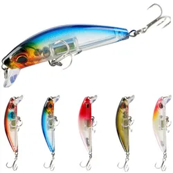 Señuelo de pesca Minnow, Wobblers, ojos 3D que se hunden, cebo Artificial duro, Lucio, curricán, carpa, aparejos de pesca, 7cm, 10,4g, 1 ud.