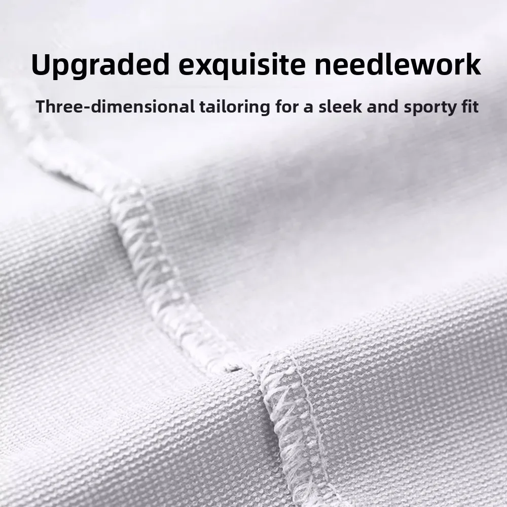 Camiseta deportiva de manga larga para hombre con tira reflectante, camisetas deportivas de secado rápido para correr, camisetas deportivas a prueba de viento para hombre, Fitness - imagen 3