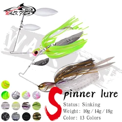 Walk Fish Chatter Bait 10-18g – Cuchara giratoria con cerdas para depredadores