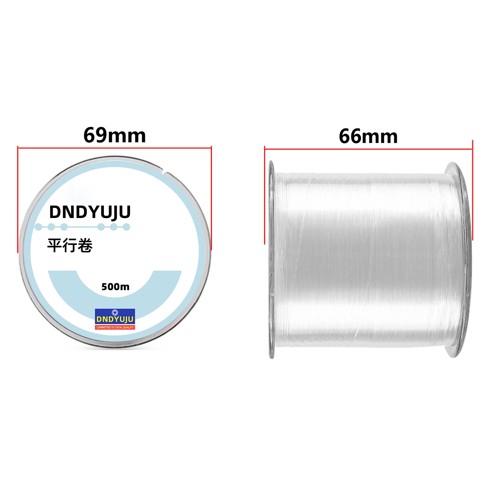 Línea de pesca DNDYUJU de 500M, línea de mosca de 2-35LB, alambre de pesca monofilamento duradero japonés, línea de pesca fuerte de nailon de 0,1mm-0,47mm de diámetro - imagen 4