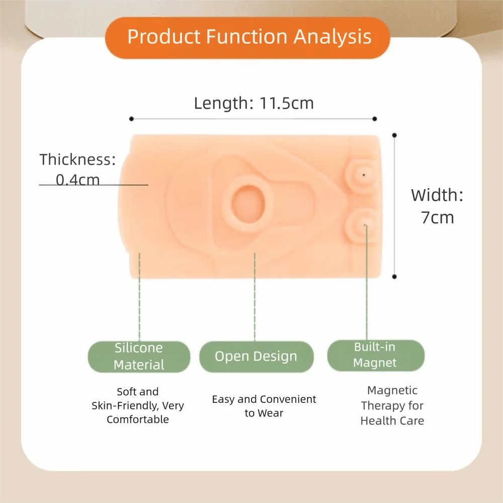Thin Silicone Knee Brace Patella Support Anti Arthritis Ankle Brace Waterproof Breathable Magnetic Massage Knee Pad Protector - imagen 4
