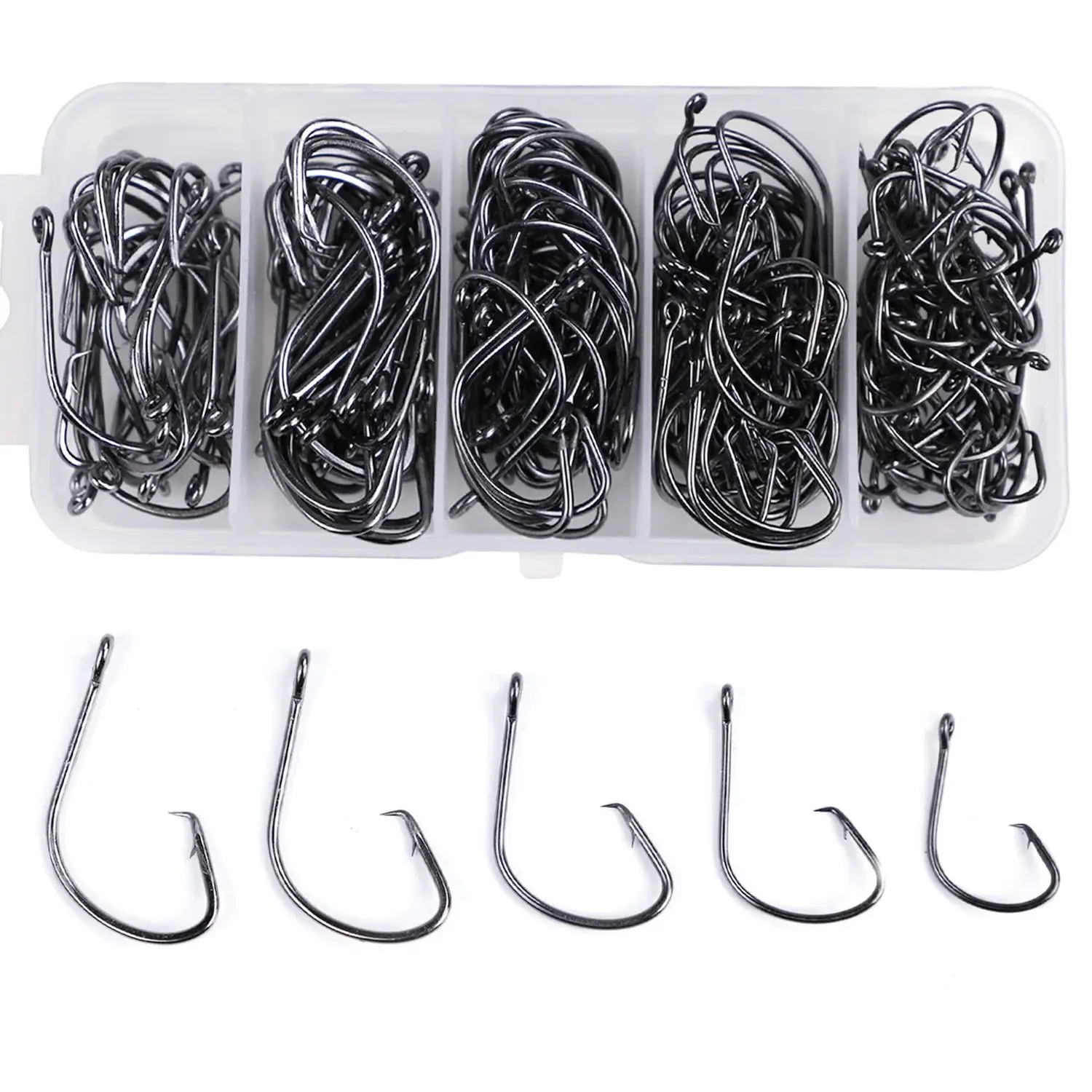 Free Fisher Anzuelos para carpa de acero carbono negros – Kit - imagen 4