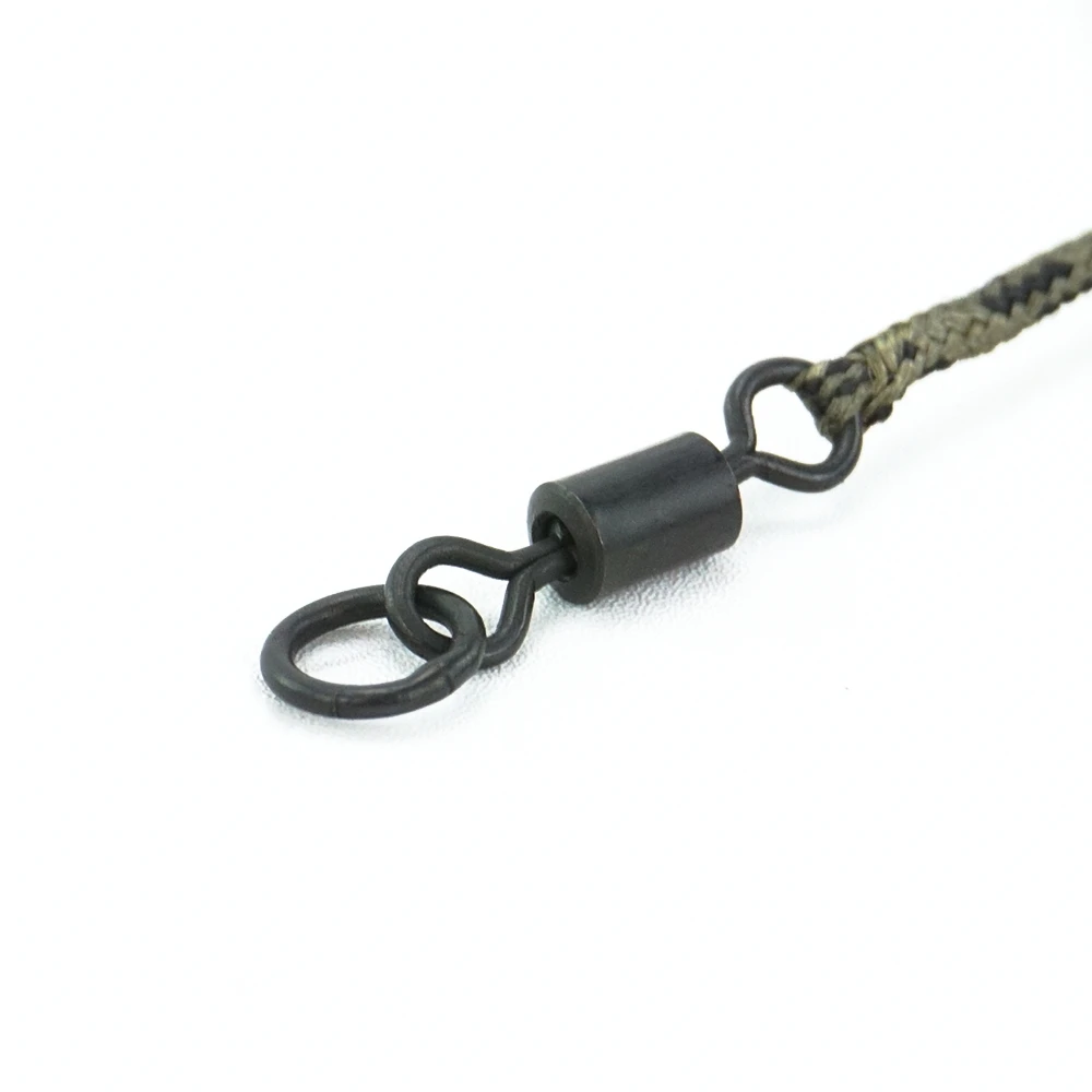 Hirisi-sedal de pesca de carpa listo Leadcore, 3 uds., 45lb, plantillas de helicóptero giratorias de cambio rápido, aparejo de carpa listo atado, accesorios para peces LC213 - imagen 2