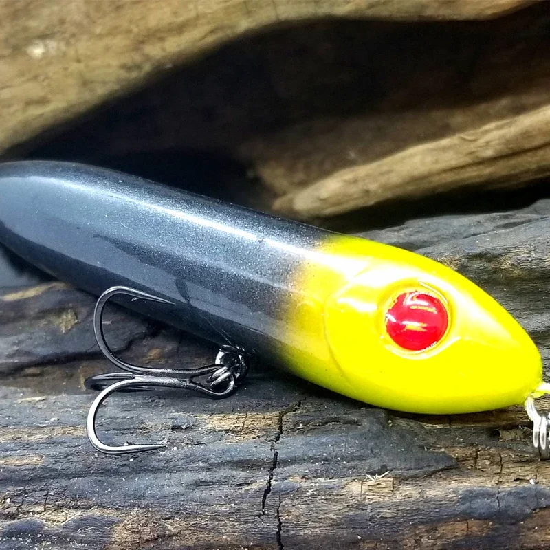 Señuelo tipo lápiz flotante, cebo falso biomimético de largo alcance de 100mm/11g, cebo duro Topwater, ganchos artificiales - imagen 4