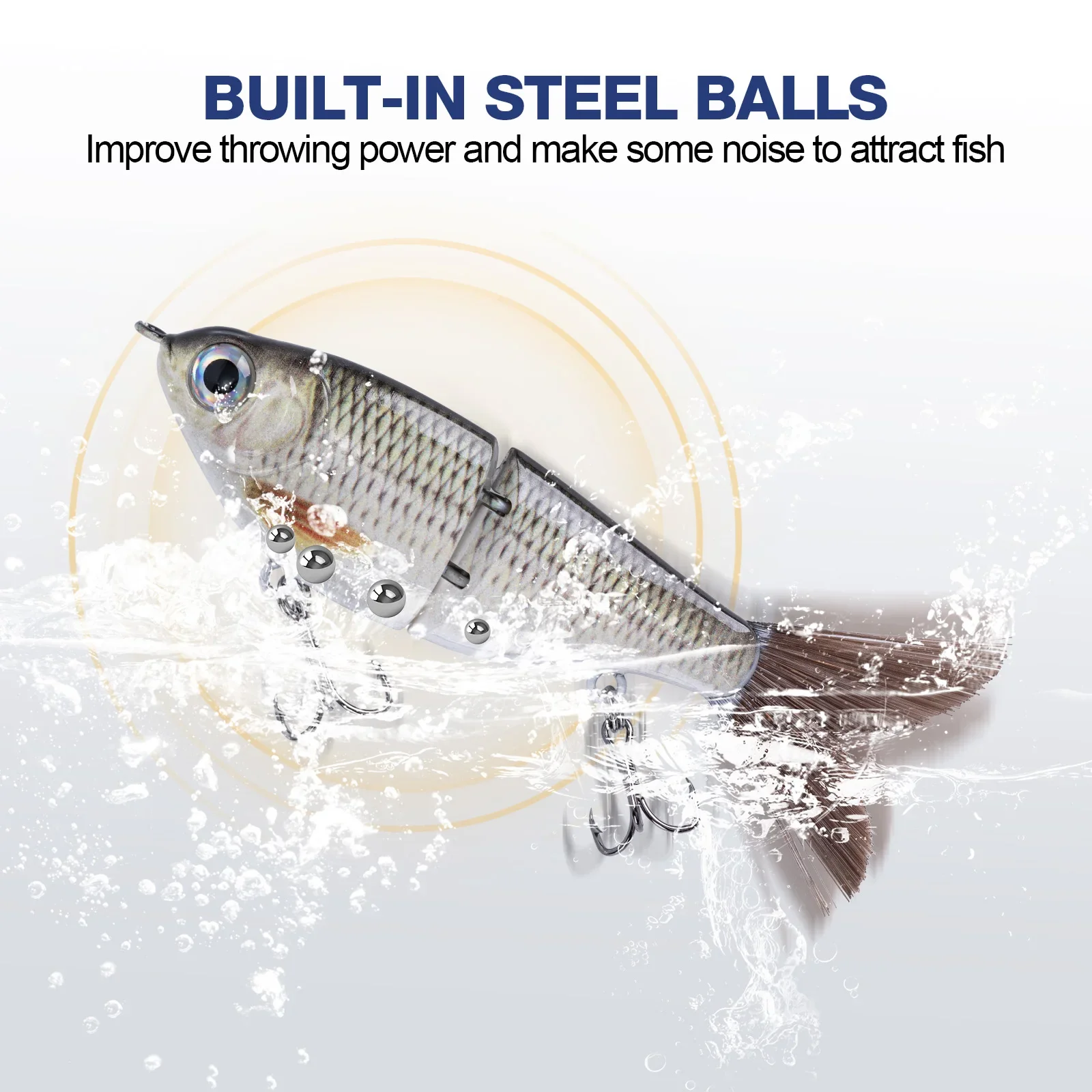 Goture señuelo swimbait wobbler crankbait multisección realista - imagen 2