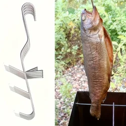 Carniceros de acero inoxidable para ahumar pescado