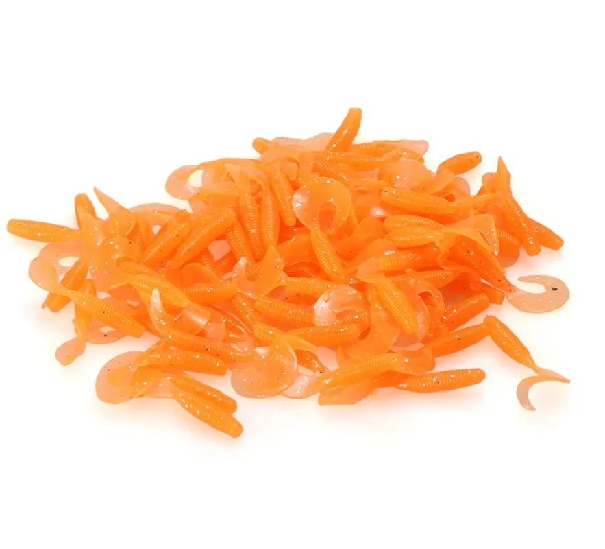 ILURE-señuelo de pesca de silicona Artificial, cebo suave de 120 piezas, 4cm, 0,4g, gusano, Swimbait, lubina, Carpa, Trucha, aparejos Wobblers - imagen 5