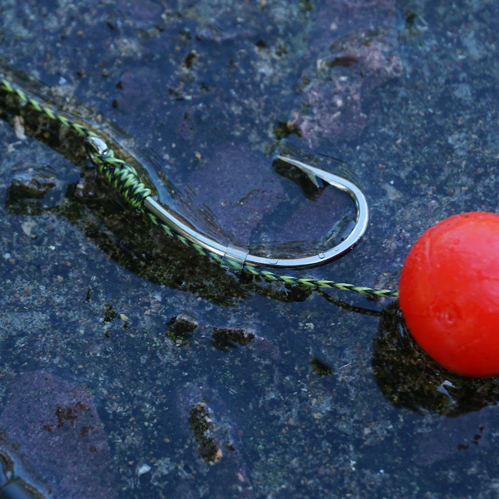 Hirisi, 6 uds., aparejo de pelo para pesca de carpa, juego de anzuelos de pesca, aparejo atado listo para usar con sedal, anzuelo Boilie, accesorios de pesca - imagen 5