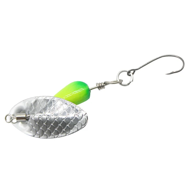Cebo giratorio de Metal Artificial, anzuelo giratorio de 3/4, 5g, Wobblers, CrankBaits Jig, señuelo de lentejuelas, aparejos de pesca, 1 cuchara de piezas - imagen 5