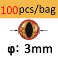 Orange 3mm 100pcs