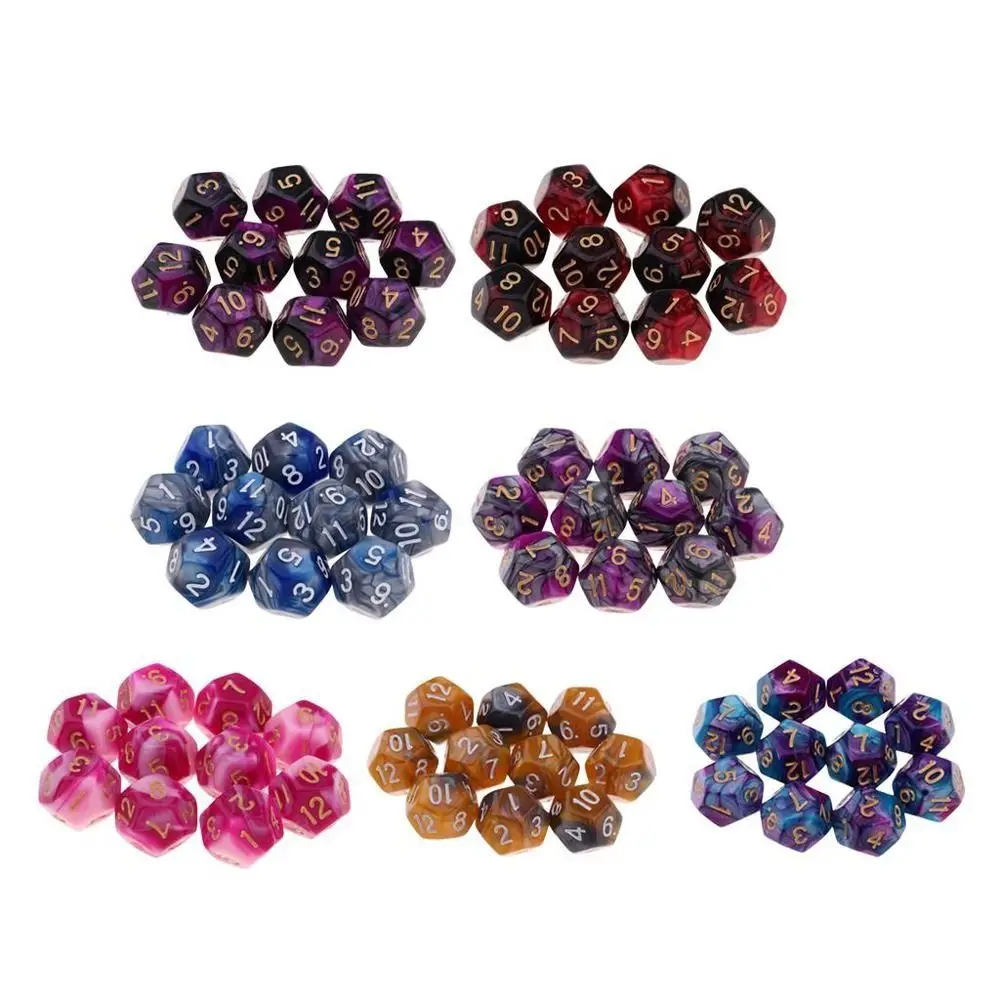 Juego de mesa de cubo acrílico de 20 lados, dados digitales, dados acrílicos de colores, juego de dados poliédricos, juego de dados D20 - imagen 3