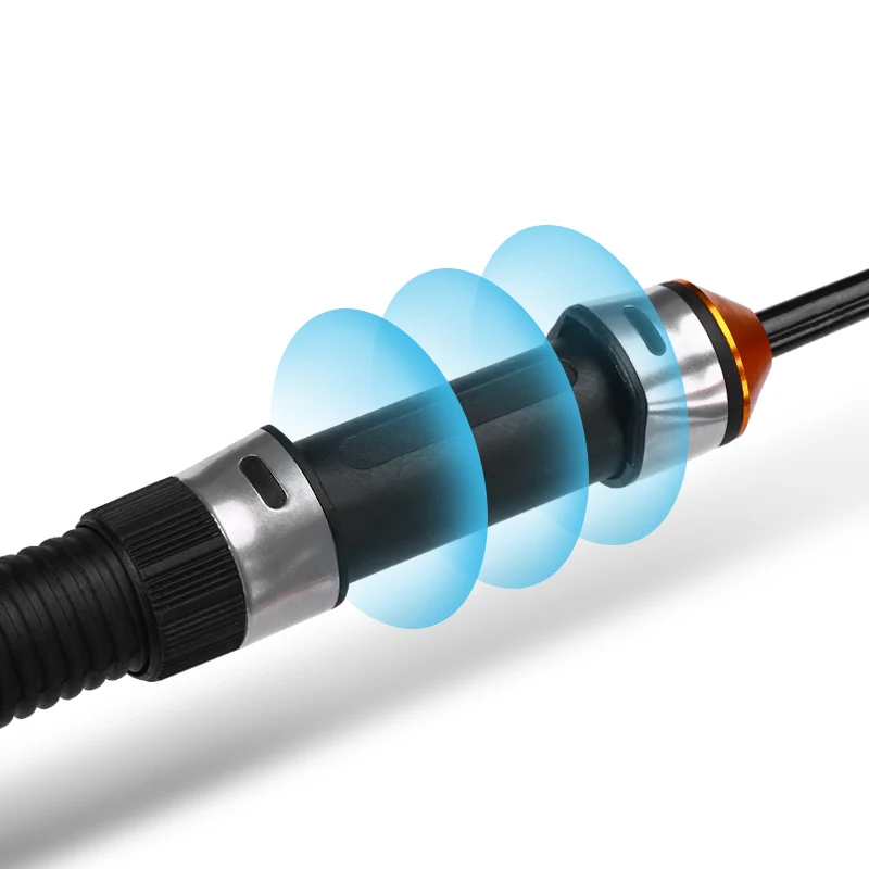 Mini caña de pescar en hielo de carbono para invierno, caña de pescar en hielo y carrete, juego de camarones de invierno - imagen 4