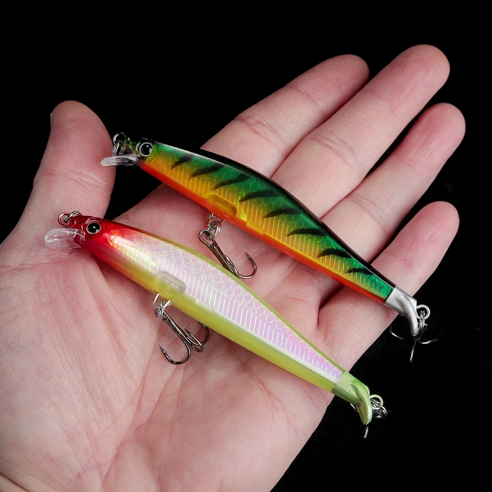 WALK FISH-señuelos de pesca flotantes, 90mm, 7,7g, calidad profesional, ojos 3D, manivela, modelo caliente, aparejos de cebo Artificial - imagen 4