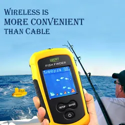 LUCKY FFCW1108-1 Sonar inalámbrico alerta de pesca buscador de peces sonda de eco subacuática Detector de pesca buscador de peces portátil