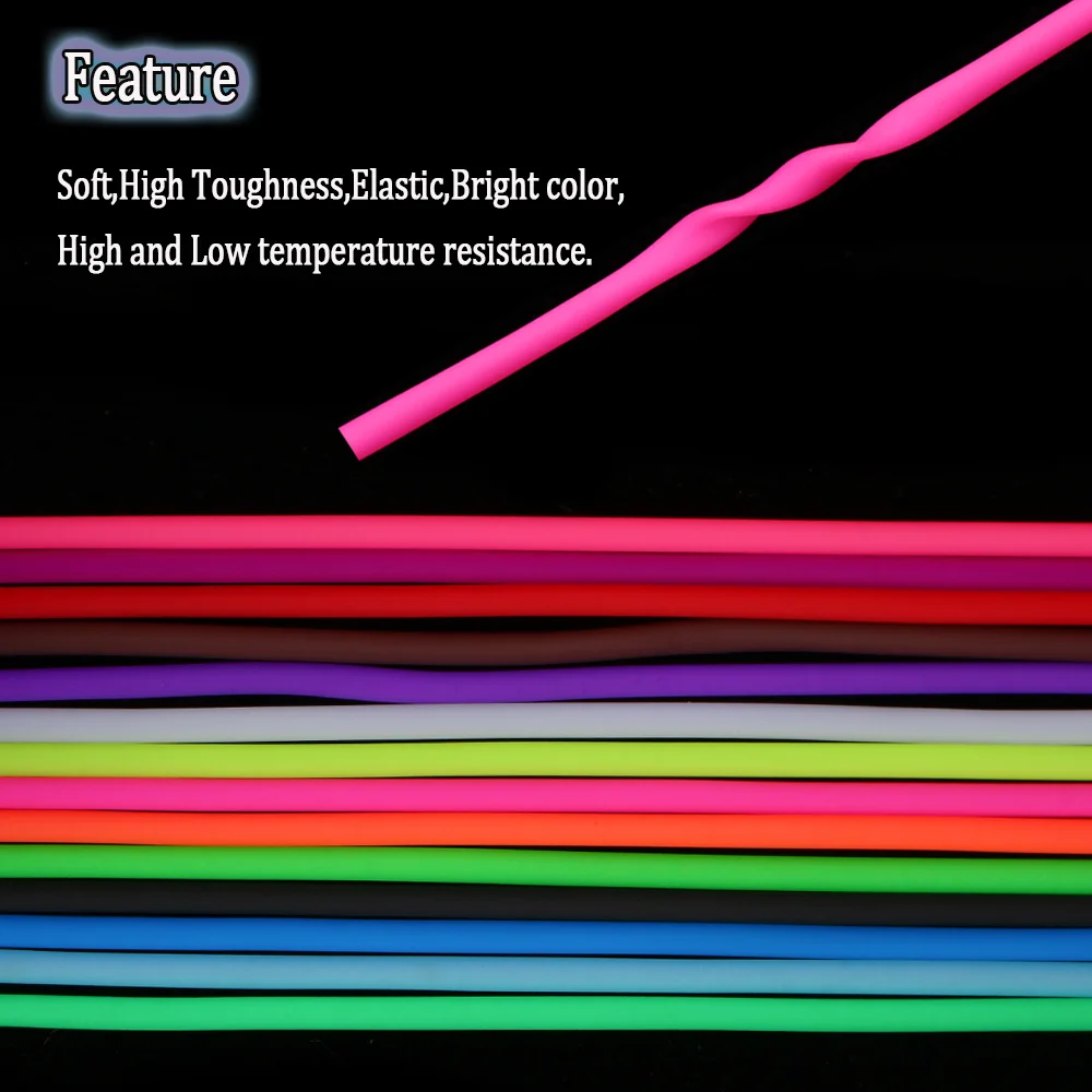 Wifreo-Tubo de silicona Flexible para moscas, manguera de goma suave, Material de atado de moscas para ninfas, gusano, tubo de Scud, manga Sabiki Rig, 3 paquetes - imagen 4