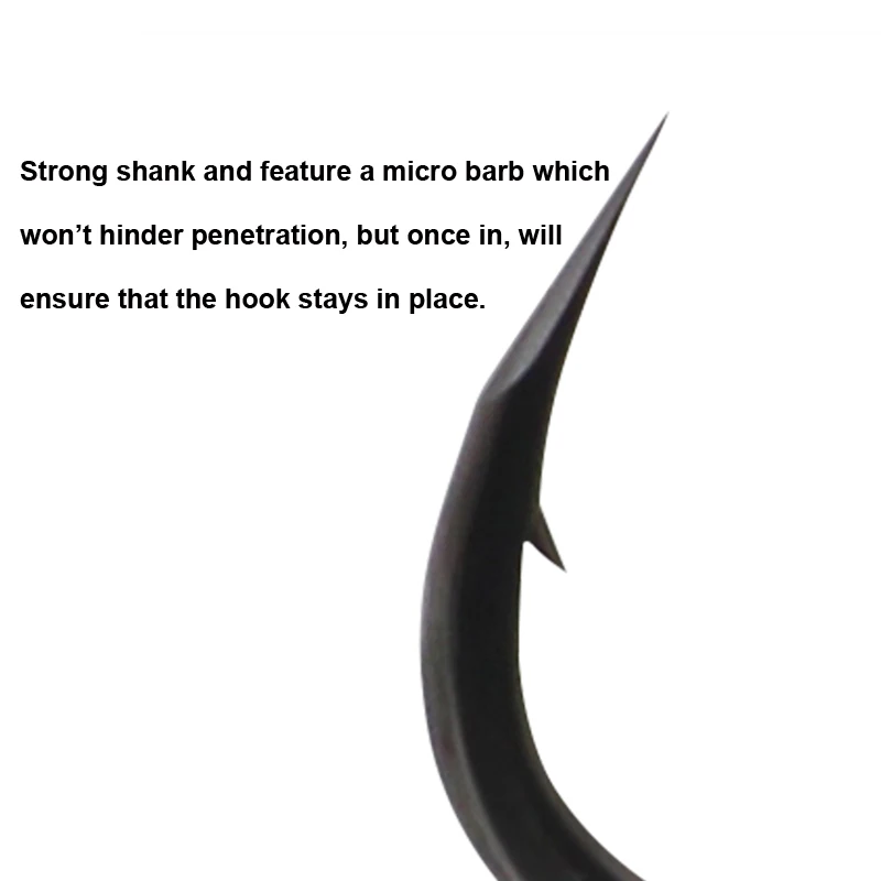 10 unids/caja anzuelo de pesca de carpa afilado a mano gancho Krank X Micro revestimiento de PTFE con púas tamaño 2/4/6/8 para aparejos de pelo accesorios - imagen 3