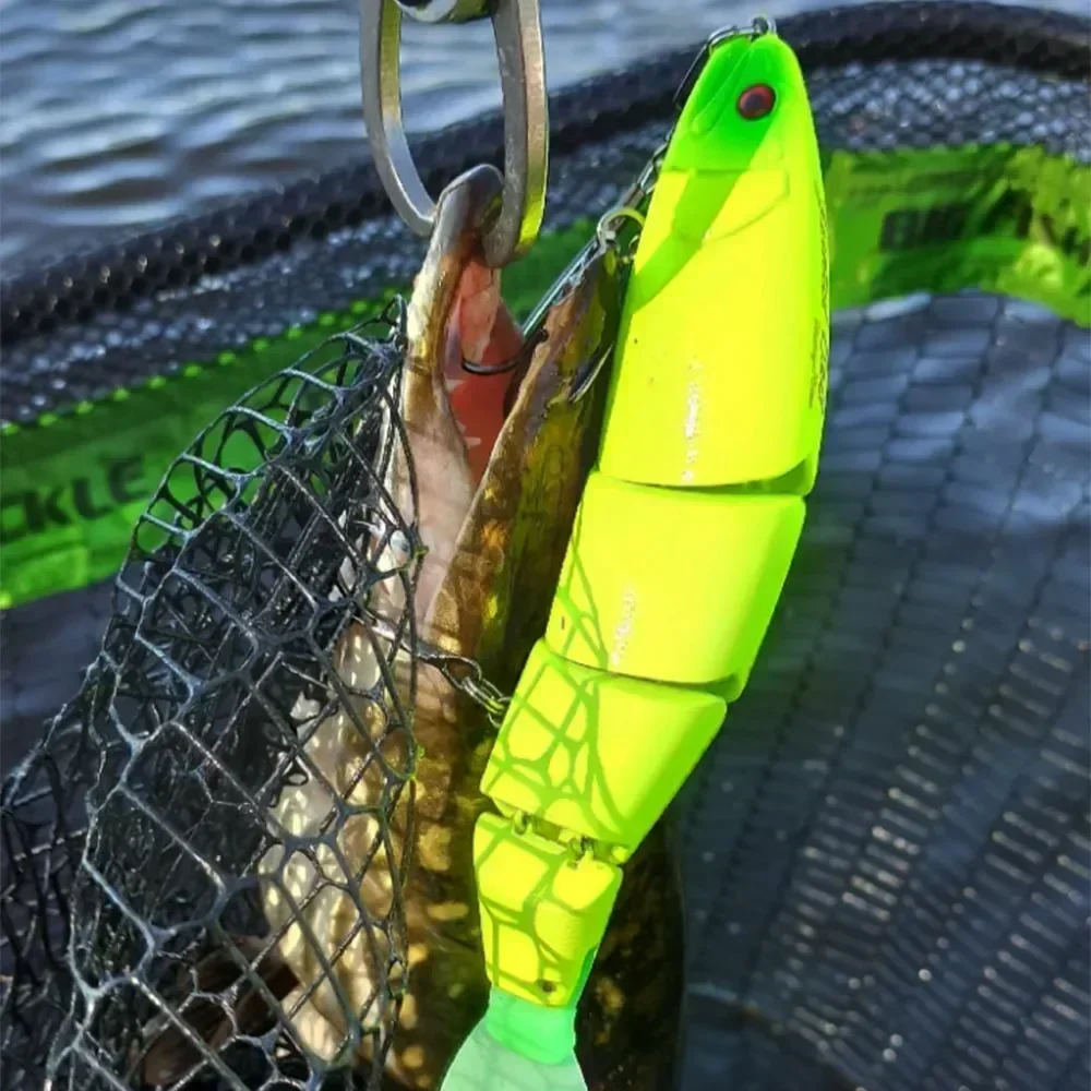 Señuelo de pesca 2024, cebo de natación articulado flotante que se hunde, 170mm, 200mm, sección de cebo duro gigante, señuelo para cebo grande, Lucio - imagen 4