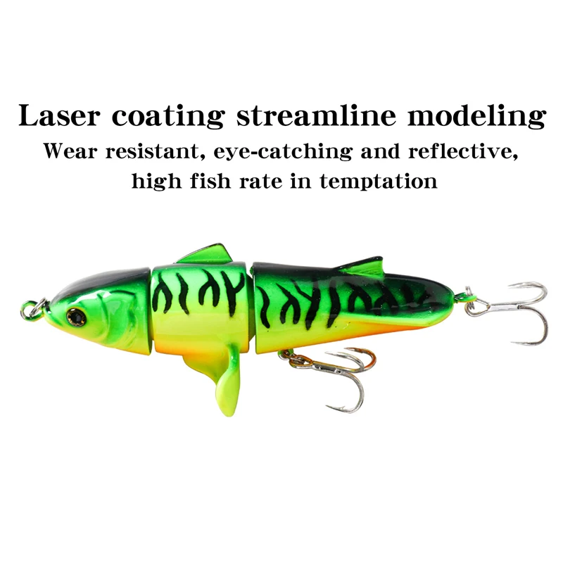 Señuelo de pesca de 11cm/24g con hélice, cebo Artificial flotante, accesorios de pesca de lubina, 10 colores - imagen 4