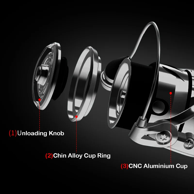 PURELURE-carrete de pesca giratorio de carbono ultraligero, pluma de plata 6,2: 1, carrete de señuelo poco profundo para juego ligero Ajing, 800 - imagen 4
