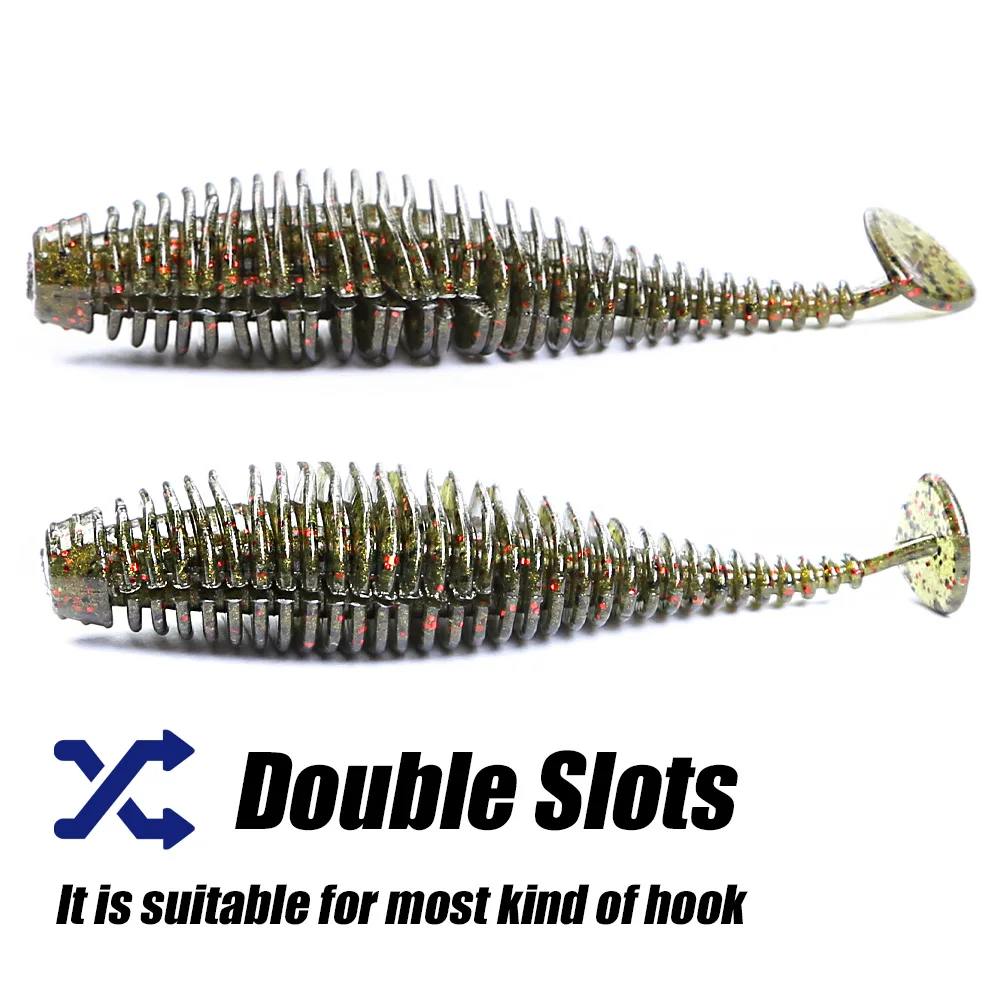 PEAK Señuelo Swimbait Shad Suave de Silicona Realista Cola en T - imagen 4