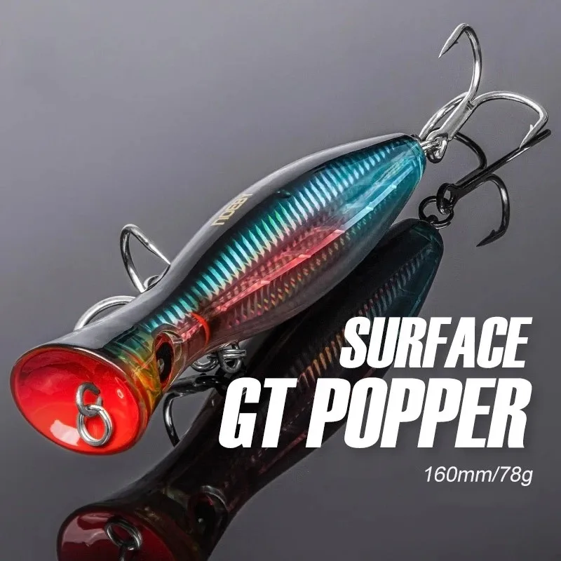 Experimente la emoción de la pesca con la superficie GT Popper Un señuelo versátil diseñado para atrapar grandes juegos