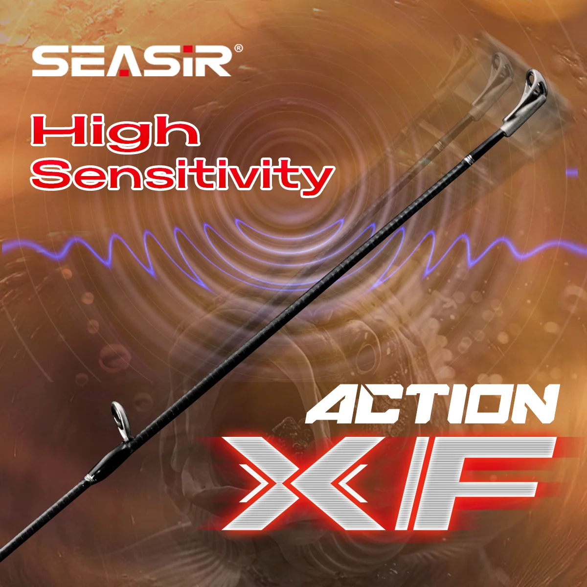 Seasir Salminus XF M/MH Caña de pescar viaje – Fuji O potencia pesada - imagen 2