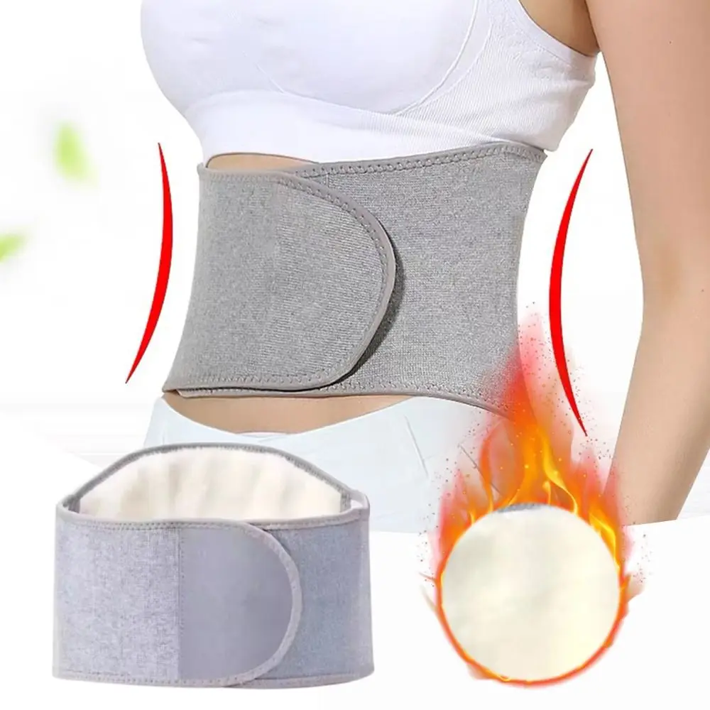 Equipo de cintura calentador de cintura ajustable suave térmico Otoño Invierno cinturones de cintura cómodo espesar Protector de estómago Abdominal Unisex - imagen 3