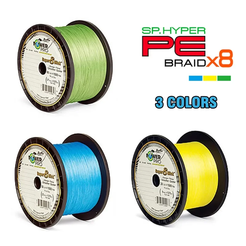 Línea de pesca trenzada de PE Pr0 para agua salada, 8 Slisk Line Pro Super POWER USA 1500 yds PE 8 - imagen 2