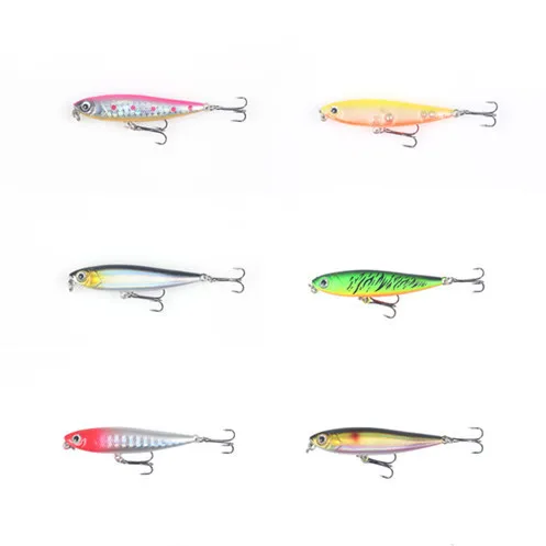 Mini Señuelos de Pesca con lápiz Topwater, 55mm, 3,2g, para caminar al perro, Wobblers, cebos duros artificiales para lubina, trucha, Swimbait, 1 ud. - imagen 3