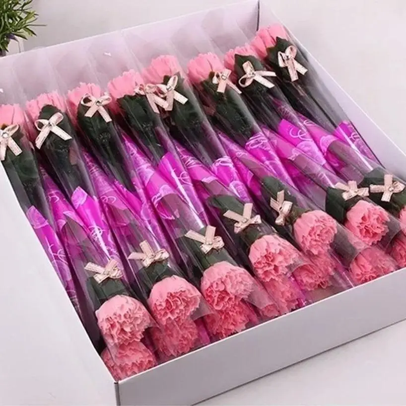 Clavel de jabón artificial para regalo y decoración - imagen 4