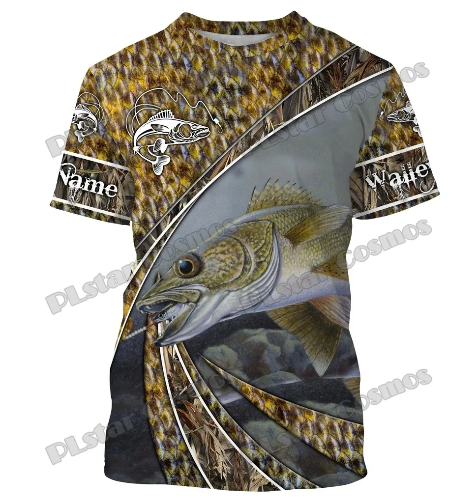 Mahi-Mahi, Wahoo, pesca al atún, nombre personalizado, camiseta estampada en 3D a la moda para hombre, pantalón corto informal Unisex de verano, camiseta de manga TX311 - imagen 4